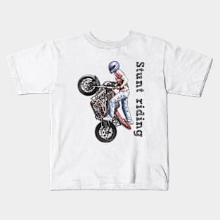 Stunt riding Kids T-Shirt